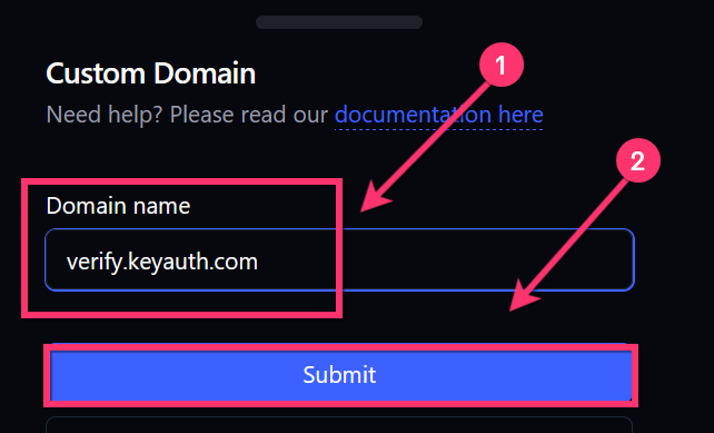 Add Custom Domain