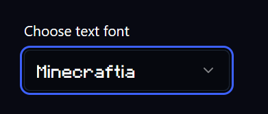 Set text font