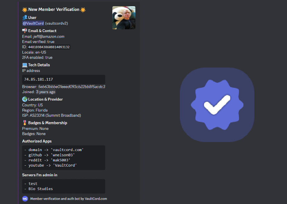 Blacklist Discord members from verifying
